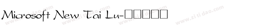 Microsoft New Tai Lu字体转换